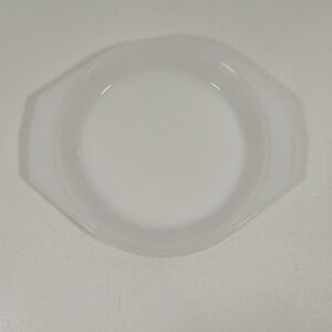 ARCOPAL FRANCE White MILK GLASS Casserole Lid‎  8"